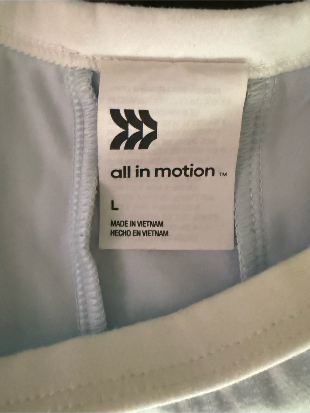 Target Light Blue Sleeveless Workout Tank Top - Picture 3 of 3